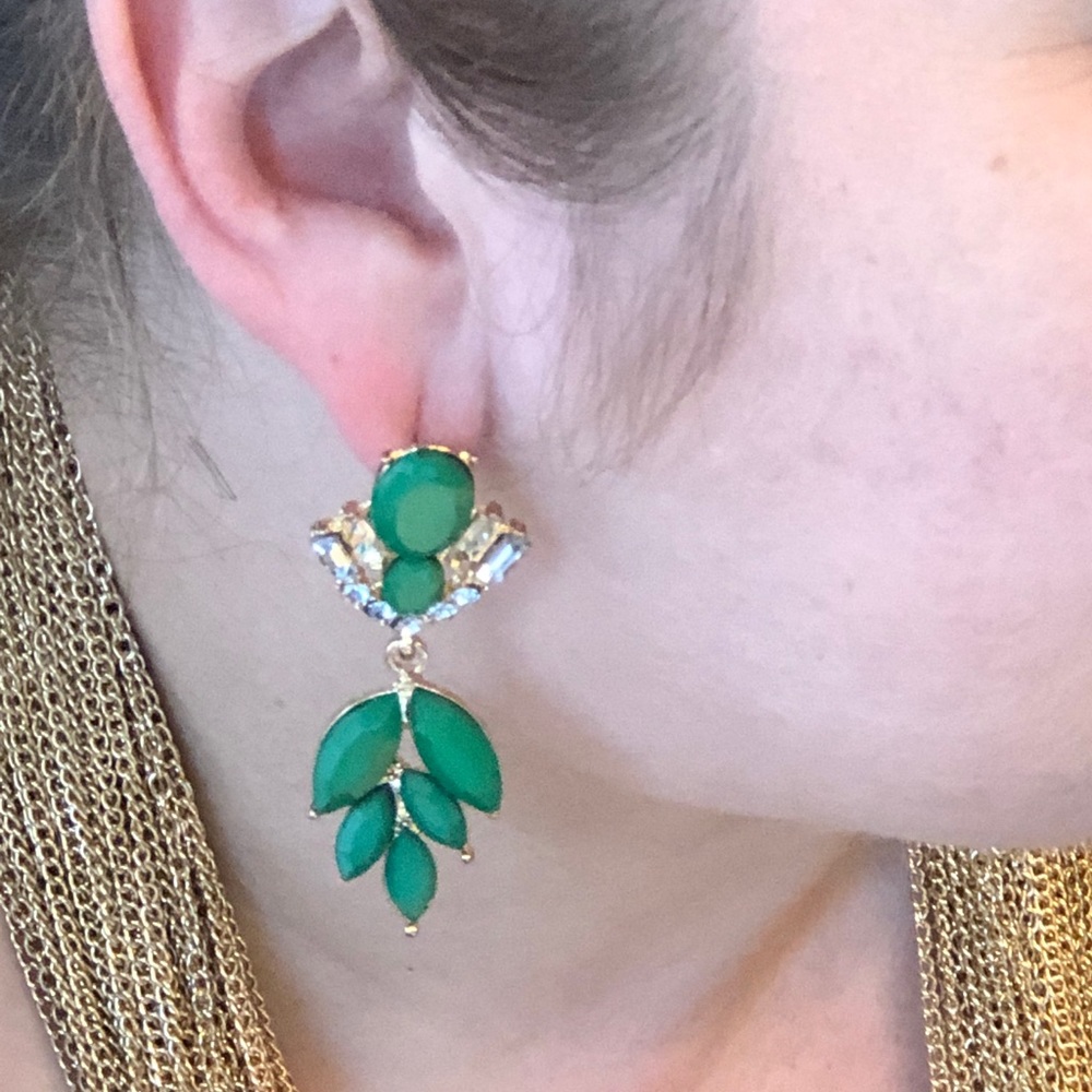 Evergreen chandelier earrings